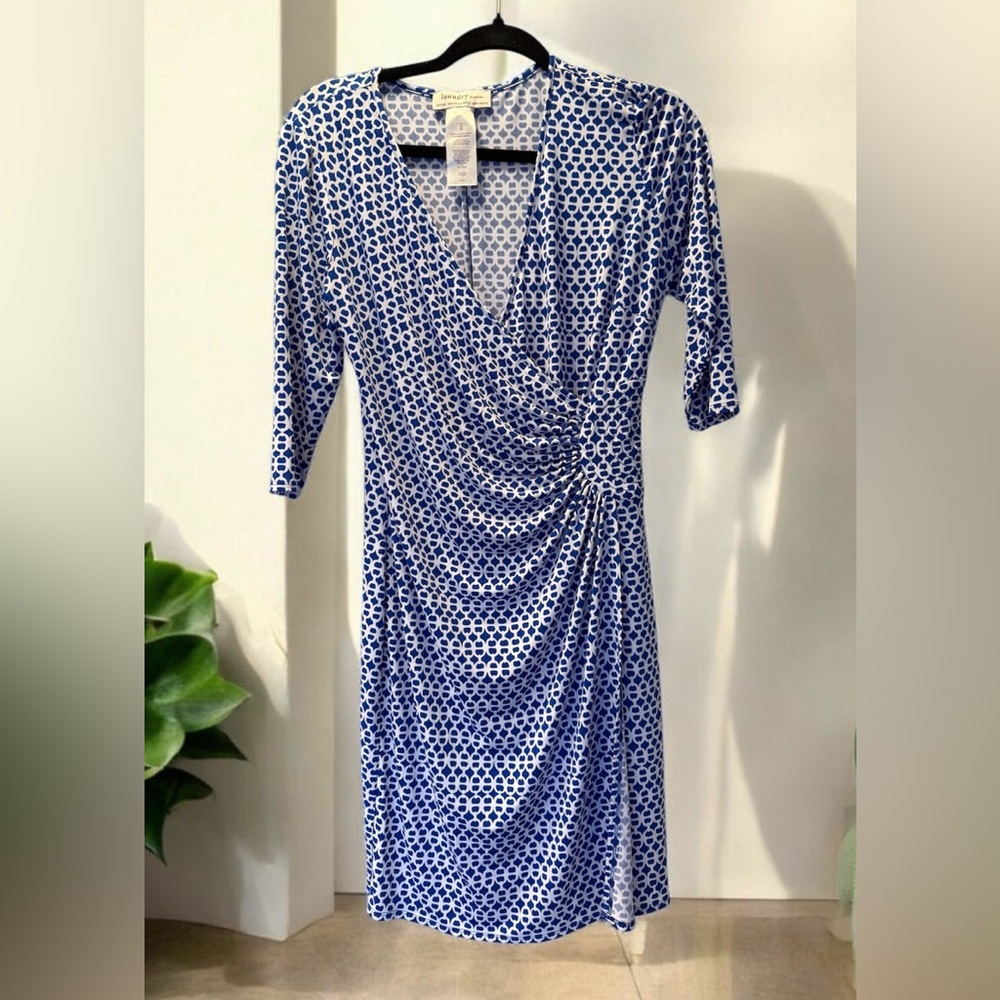 Laundry by Design Faux Wrap Dress 10P